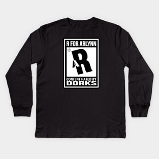 Rated R for Arlynn Kids Long Sleeve T-Shirt